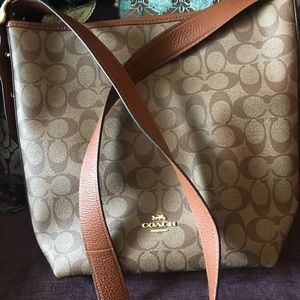 Coach and Four shoulder purse